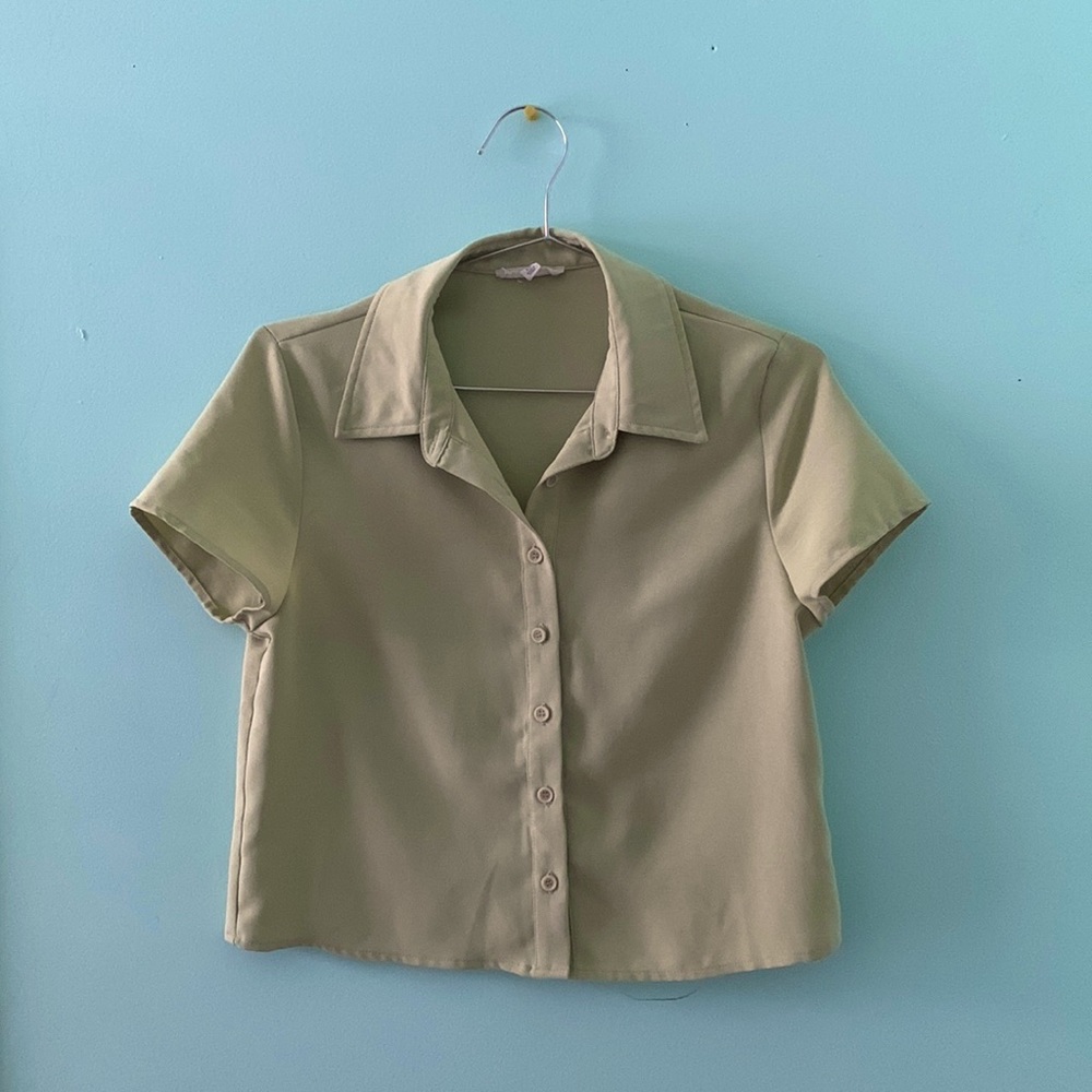 LA Hearts '90s Button Down Woven Top